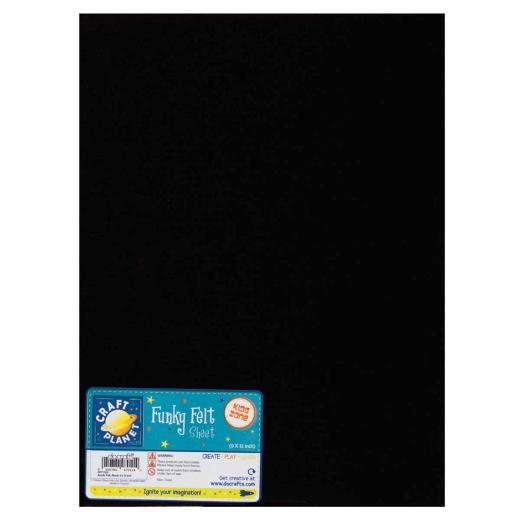 Craft Planet Acrylic Felt Sheet 9x12 - Black