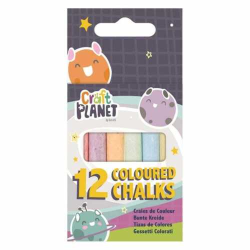 Craft Planet 12 Coloured Chalk