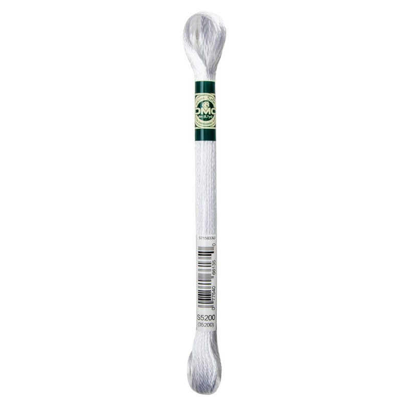 Satin Thread 6 x 8m Skeins - S5200 White