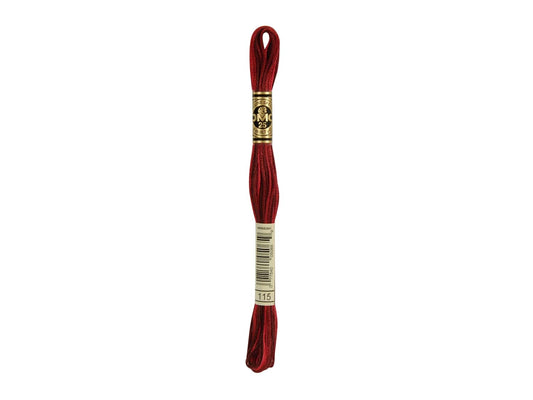Mouline Stranded Cotton - 115 Variegated Garnet