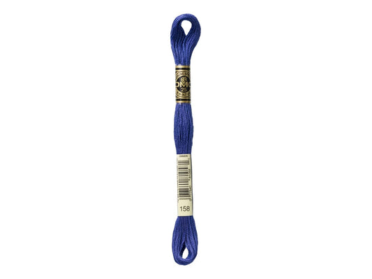 Mouline Stranded Cotton - 158 Medium Very Dark Cornflower Blue