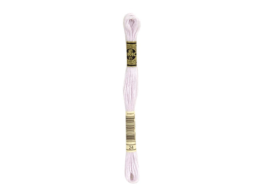 Mouline Stranded Cotton - 24 White Lavender