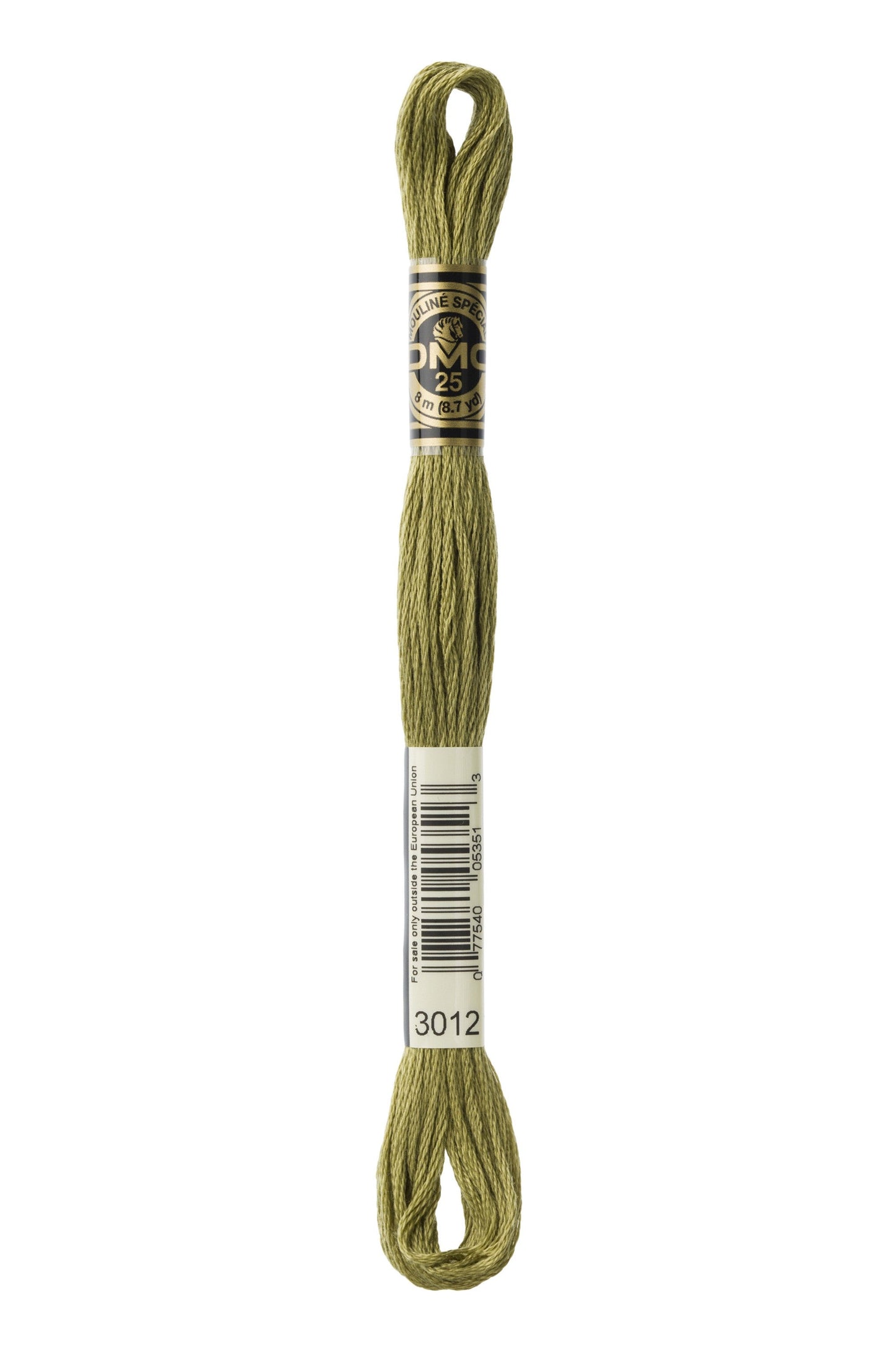 Mouline Stranded Cotton - 3012 Medium Khaki Green