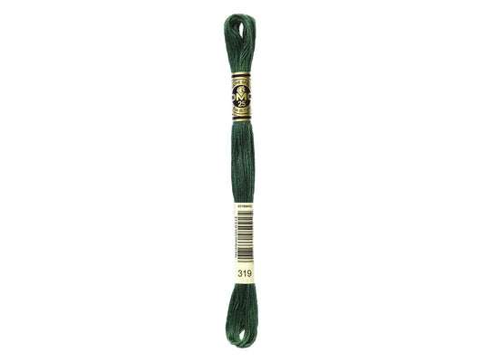 Mouline Stranded Cotton - 319 Very Dark Pistachio Green