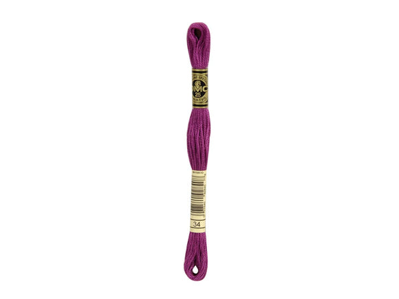 Mouline Stranded Cotton - 34 Dark Fuchsia