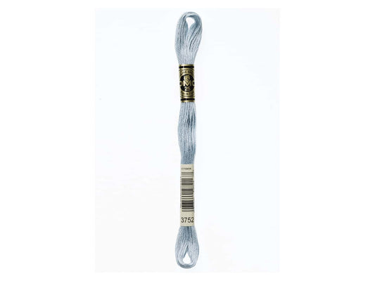 Mouline Stranded Cotton - 3752 Antique Blue - Very Light