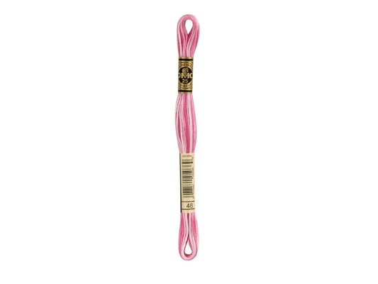 Mouline Stranded Cotton - 48 Variegated Baby Pink