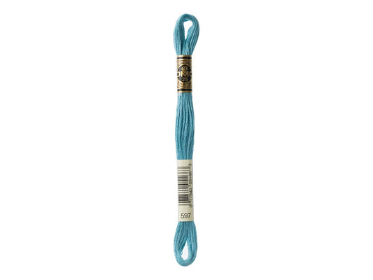 Mouline Stranded Cotton - 597 Turquoise