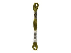 Mouline Stranded Cotton - 732 Olive Green