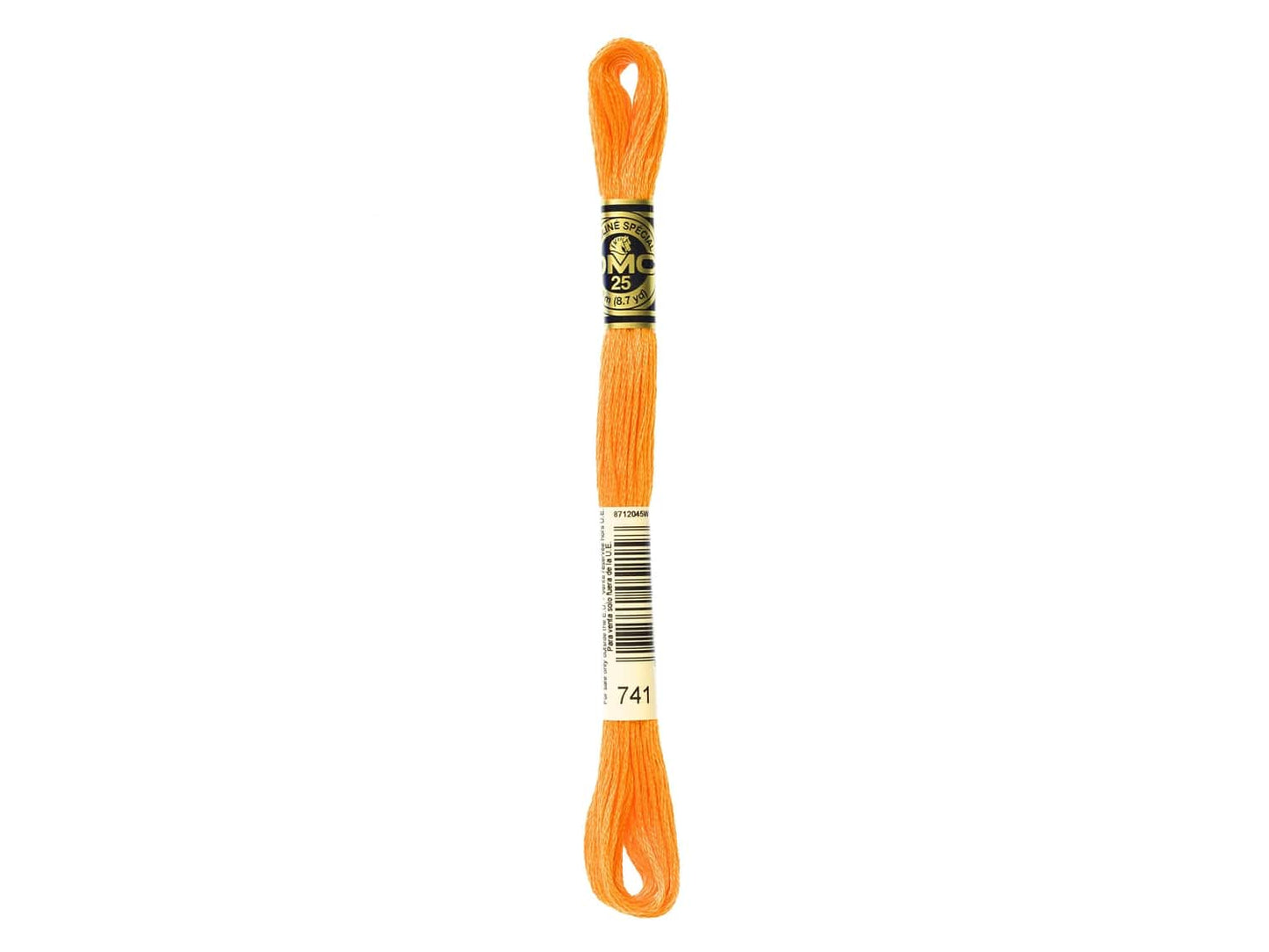 Mouline Stranded Cotton - 741 Medium Tangerine