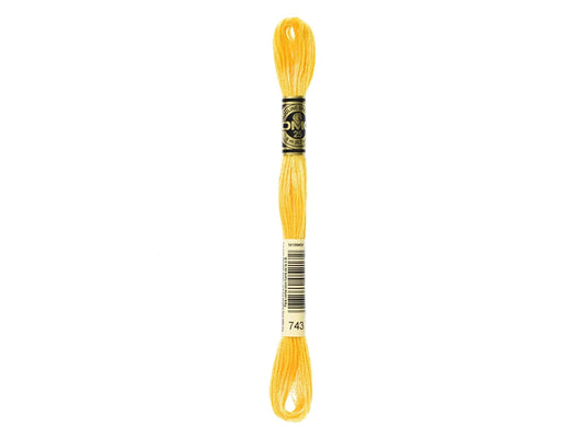 Mouline Stranded Cotton - 743 Medium Yellow