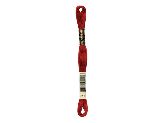 Mouline Stranded Cotton - 817 Very Dark Coral Red