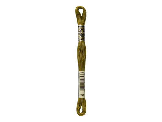 Mouline Stranded Cotton - 831 Medium Golden Olive