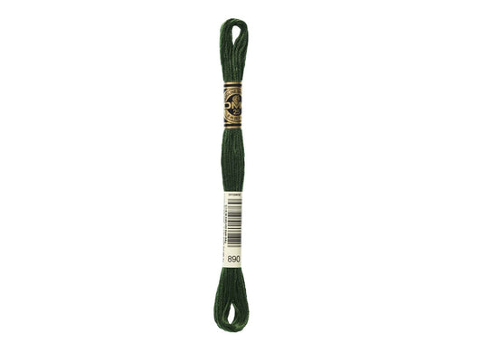 Mouline Stranded Cotton - 890 Ultra Light Dark Pistachio Green