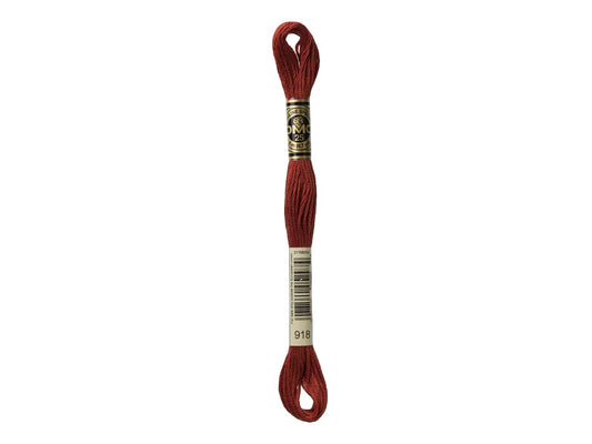 Mouline Stranded Cotton - 918 Dark Red Copper