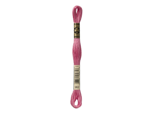 Mouline Stranded Cotton - 962 Medium Dusty Rose