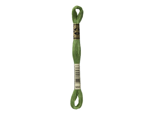 Mouline Stranded Cotton - 988 Medium Forest Green