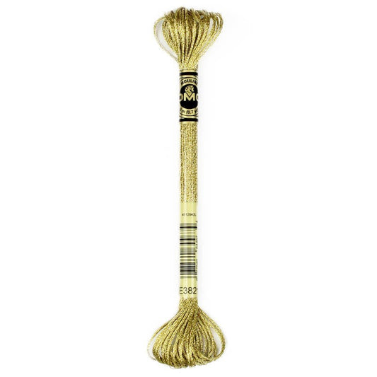 Light Effects Thread 6 x 8m Skeins - E3821 Metallic - Light Gold