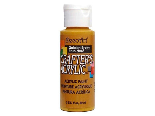Deco Art Crafter's Acrylic Paint - Golden Brown 59ml