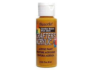 Deco Art Crafter's Acrylic Paint - Golden Brown 59ml