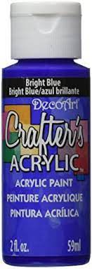 Deco Art Crafter's Acrylic Paint - Bright Blue 59ml