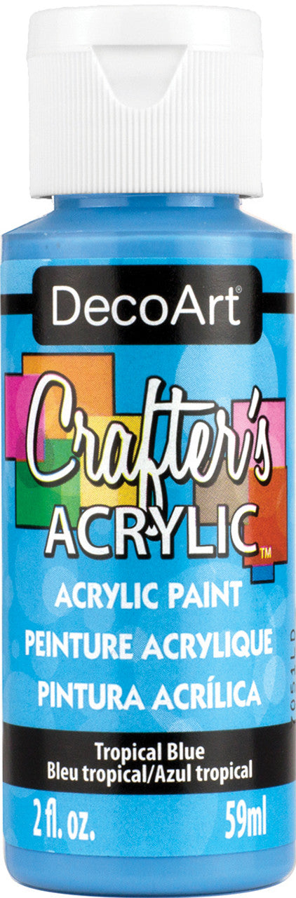 Deco Art Crafter's Acrylic Paint - Tropical Blue 59ml