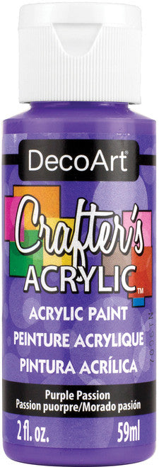 Deco Art Crafter's Acrylic Paint - Bright Purple 59ml