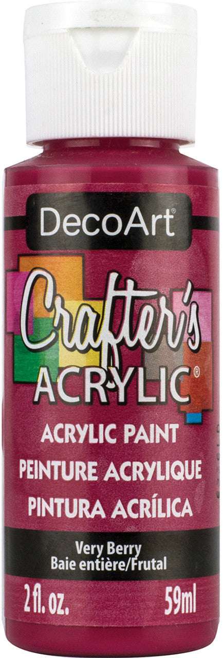 Deco Art Crafter's Acrylic Paint - Very Berry 59ml