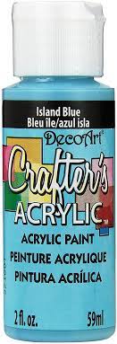 Deco Art Crafter's Acrylic Paint - Island Blue 59ml