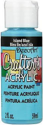Deco Art Crafter's Acrylic Paint - Island Blue 59ml