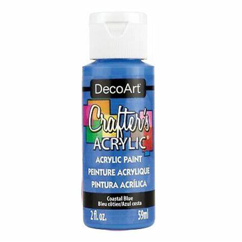 Deco Art Crafter's Acrylic Paint - Coastal Blue 59ml