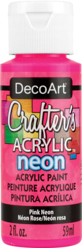 Deco Art Crafter's Acrylic Paint - Pink Neon 59ml