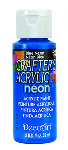 Deco Art Crafter's Acrylic Paint - Blue Neon 59ml