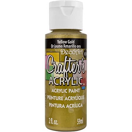Deco Art Crafter's Acrylic Paint - Yellow Gold 59ml