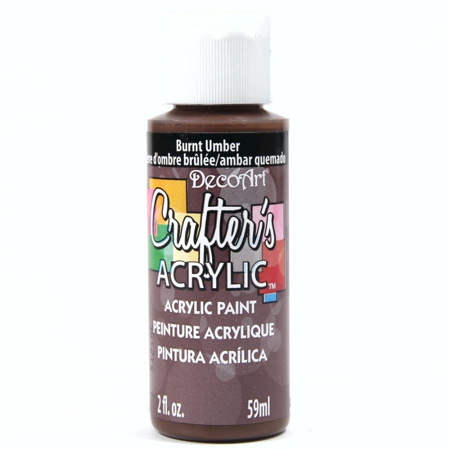 Deco Art Crafter's Acrylic Paint - Burnt Umber 59ml