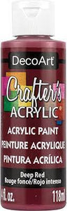 Deco Art Crafter's Acrylic Paint - Deep Red 59ml