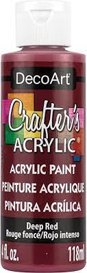 Deco Art Crafter's Acrylic Paint - Deep Red 59ml