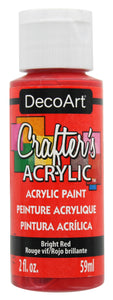 Deco Art Crafter's Acrylic Paint - Bright Red 59ml