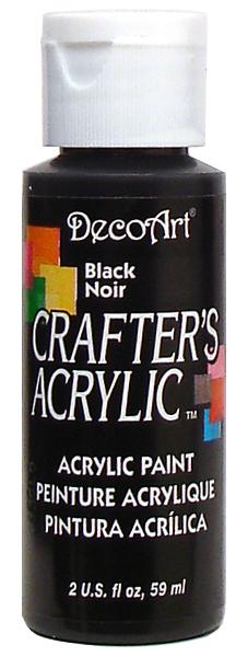 Deco Art Crafter's Acrylic Paint - Black 59ml