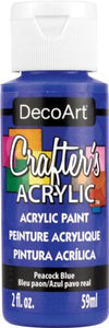 Deco Art Crafter's Acrylic Paint - Peacock Blue 59ml