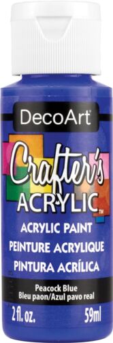 Deco Art Crafter's Acrylic Paint - Peacock Blue 59ml