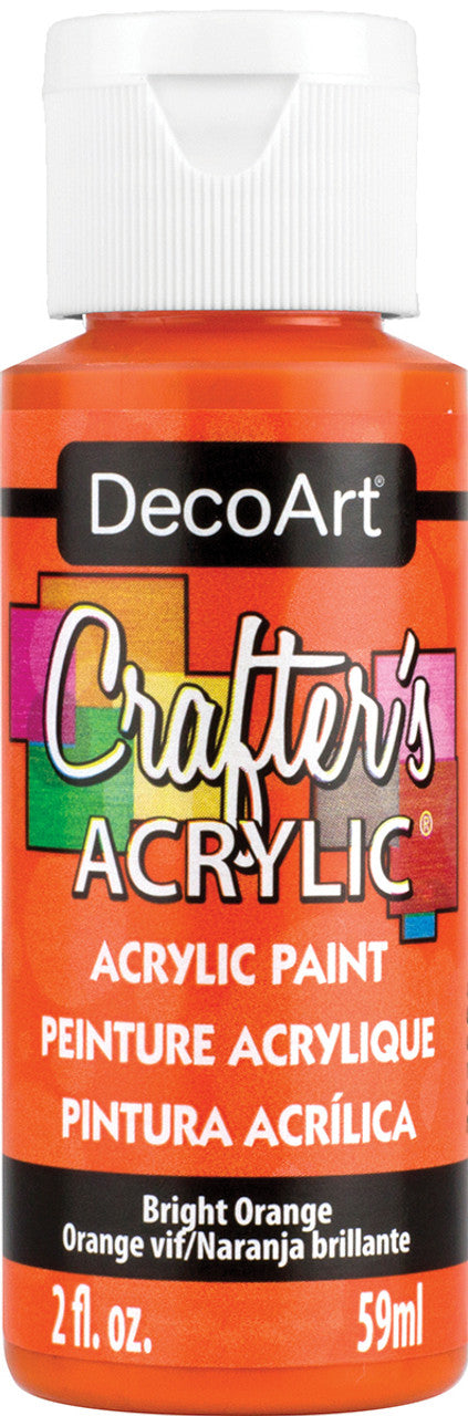 Deco Art Crafter's Acrylic Paint - Bright Orange 59ml