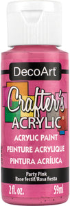 Deco Art Crafter's Acrylic Paint - Party Pink 59ml