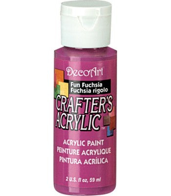 Deco Art Crafter's Acrylic Paint - Fun Fuchsia 59ml