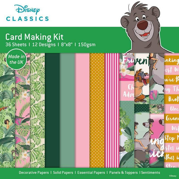 Disney Jungle Book 8 in x 8 in Card Making Pad