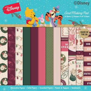 Disney Winnie The Pooh 8 in x 8 in Christmas Card Making Pad