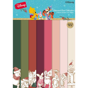 Disney Winnie The Pooh A4 Christmas Coloured Card Pack