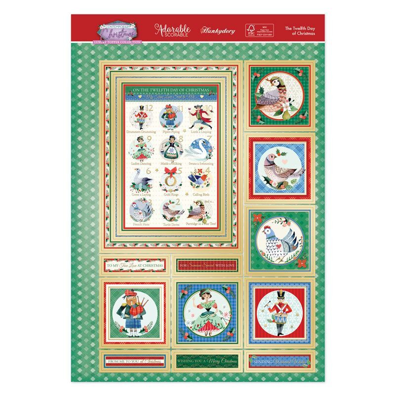The Twelfth Day Of Christmas Luxury Topper Set