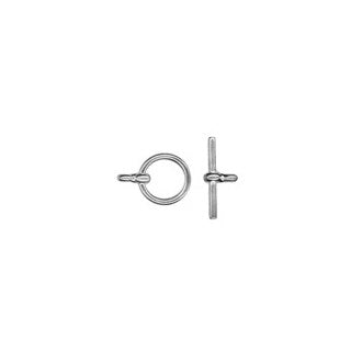 12mm Toggle Clasp - Silver Plated