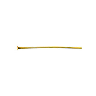 2'' Head Pins (0.6mm) Gold Plated (25 pieces)